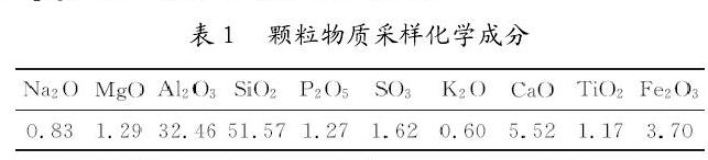 表1 颗粒物质采样化学成分